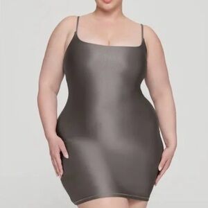 Skims Shine Jersey Mini Dress